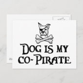 Dog is mijn medepiraat briefkaart (Voorkant / Achterkant)