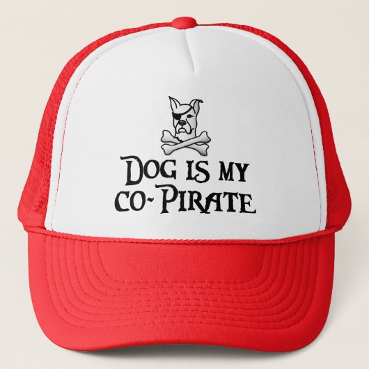 Dog is mijn medepiraat trucker pet (Voorkant)