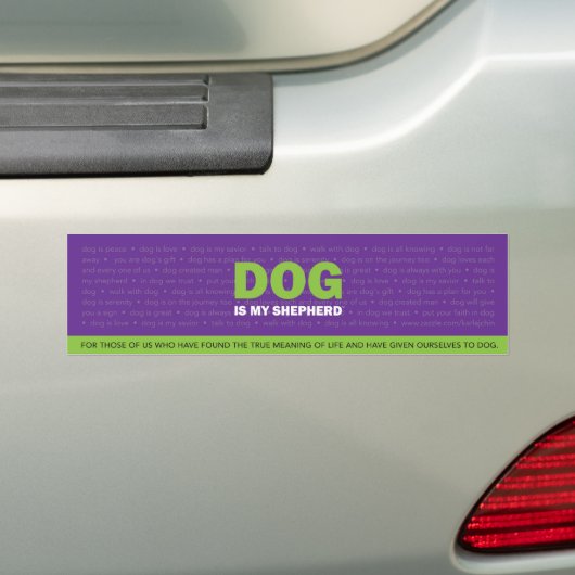 DOG is mijn Shepherd Bumpersticker (Op auto)