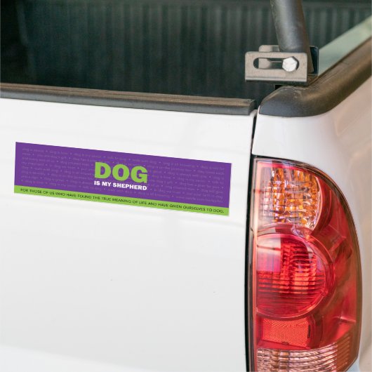 DOG is mijn Shepherd Bumpersticker (Op Truck)