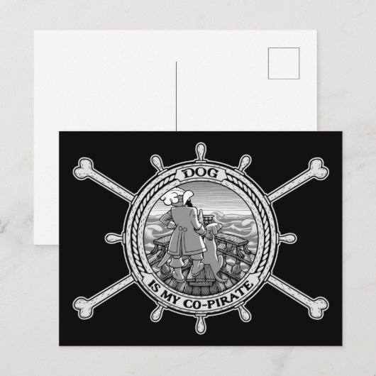 Dog Is My Co-Pirate II Briefkaart (Voorkant / Achterkant)