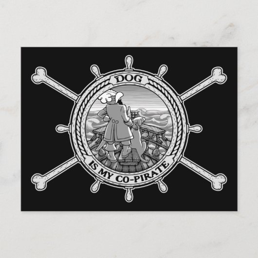 Dog Is My Co-Pirate II Briefkaart (Voorkant)