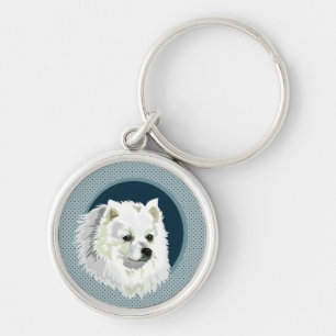 Dog Japans Spitz Sleutelhanger