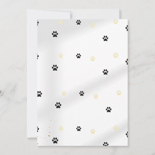 Dog-jarig uitnodiging (Achterkant)