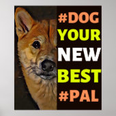 #Dog, je nieuwe beste #Pal ...Shiba Inu Poster (Voorkant)