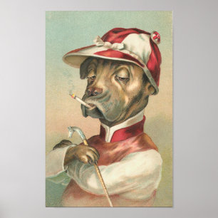 Dog Jockey Poster