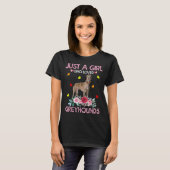 Dog Just A Girl Who Loves Greyhounds T-shirt (Voorkant volledig)