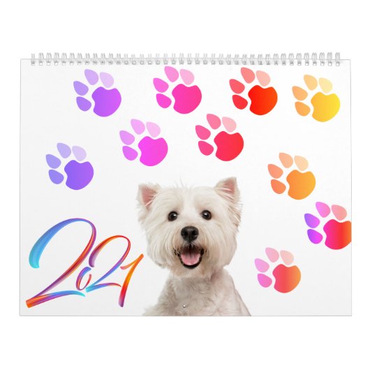 Dog-kalender met een ander ras per maand kalender (Hoes)
