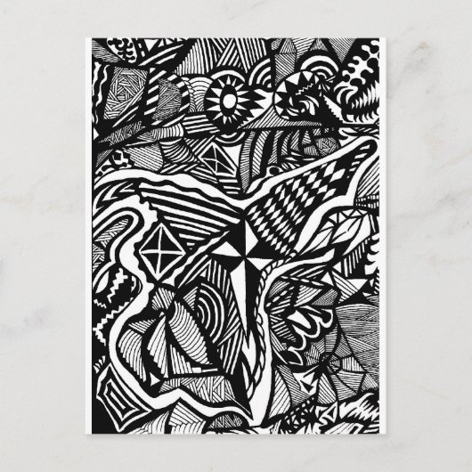 Dog kan het zien briefkaart (Voorkant)