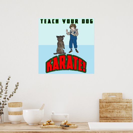 Dog Karate 2 Poster (Keuken)