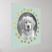 Dog kattenhuispoot foto lijst groen zee folie afdrukken (Laagn)