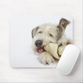 Dog Kauwt op Rawhide Bone Muismat (Met muis)