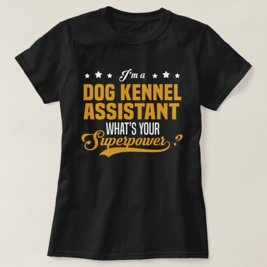 Dog Kennel Assistant T-shirt (Design voorkant)