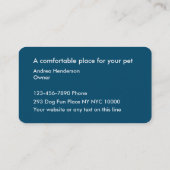 Dog Kennel Visitekaartjes (Achterkant)