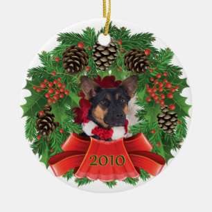 Dog Kerstfeestdag grote versiering Keramisch Ornament