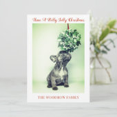 Dog kerstfeestkaarten (Staand voorkant)