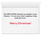 Dog-kerstkaart (Binenzijde Horizontaal (Onderkant))