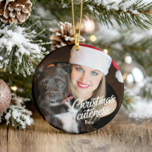 Dog Kerstmannetjes Cute Holiday Ornament