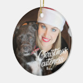 Dog Kerstmannetjes Cute Holiday Ornament (Links)