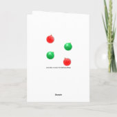 Dog Kerstmis Feestdagen Kaart (Achterkant)