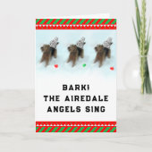 Dog Kerstmis Feestdagen Kaart (Voorkant)