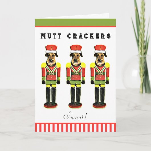 Dog Kerstmis Feestdagen Kaart (Voorkant)