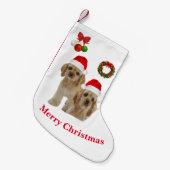 Dog Kerstmis stoppen Kleine Kerstsok (Voorkant (Hangend))