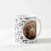 Dog-kerstpagina Aangepaste foto's feestelijk schil Koffiemok (Voorkant rechts)