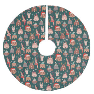 Dog-kerstpatroon Kerstboom Rok