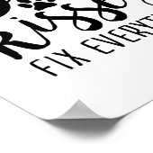 Dog Kisses Fix Alles K9 citaten Zoete Dog Quot Poster (Hoek)