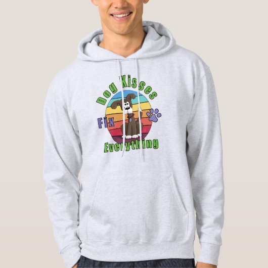 Dog Kisses Fix Everything Hoodie (Voorkant)