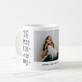 Dog Kisses helt alles op maat Mok foto's (Voorkant links)