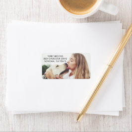 Dog Kisses Photo Return Address Label