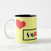 Dog Kisses Tweekleurige Koffiemok (Links)