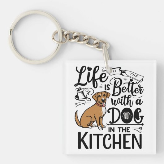 Dog Kitchen Companion Sleutelhanger (voorkant)