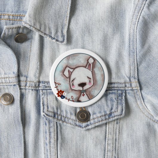 Dog-knop Ronde Button 7,6 Cm (In situ)