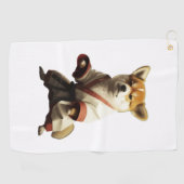 Dog Knows Karate Golfhanddoek (Horizontaal)