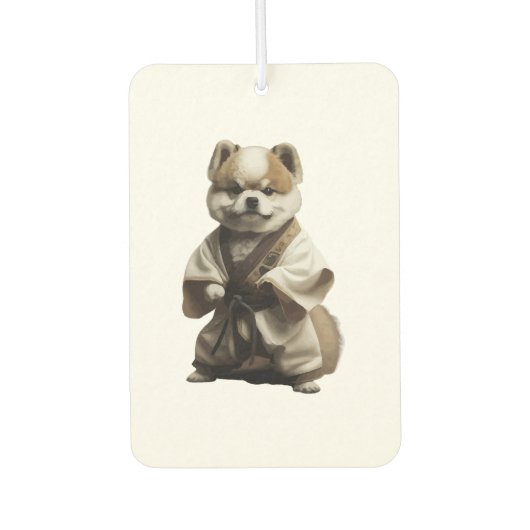 Dog Knows Karate Luchtverfrisser (Voorkant)