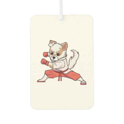 Dog Knows Karate Luchtverfrisser (Voorkant)