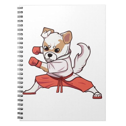 Dog Knows Karate Notitieboek (Voorkant)