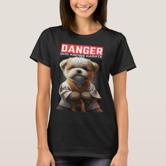Dog Knows Karate T-shirt (Voorkant)