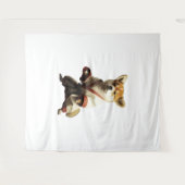 Dog Knows Karate Wandkleed (Voorkant (horizontaal))