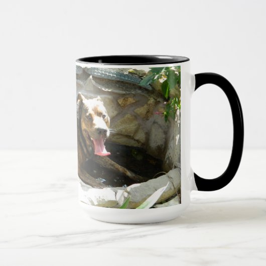 Dog Koeling in water Mok (Rechts)