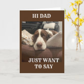 DOG KRIJGT AAN VOOR "UW 50ste BIRTHDAY" Kaart (Gele Bloem)