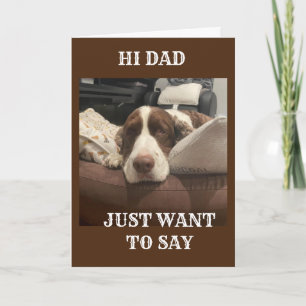 DOG KRIJGT AAN VOOR "UW 50ste BIRTHDAY" Kaart