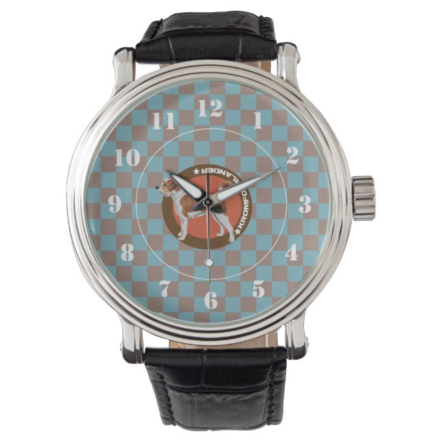 Dog Kromfohrländer Horloge (Voorkant)