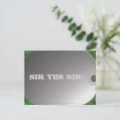 Dog Label camo-stijl Briefkaart (Staand voorkant)