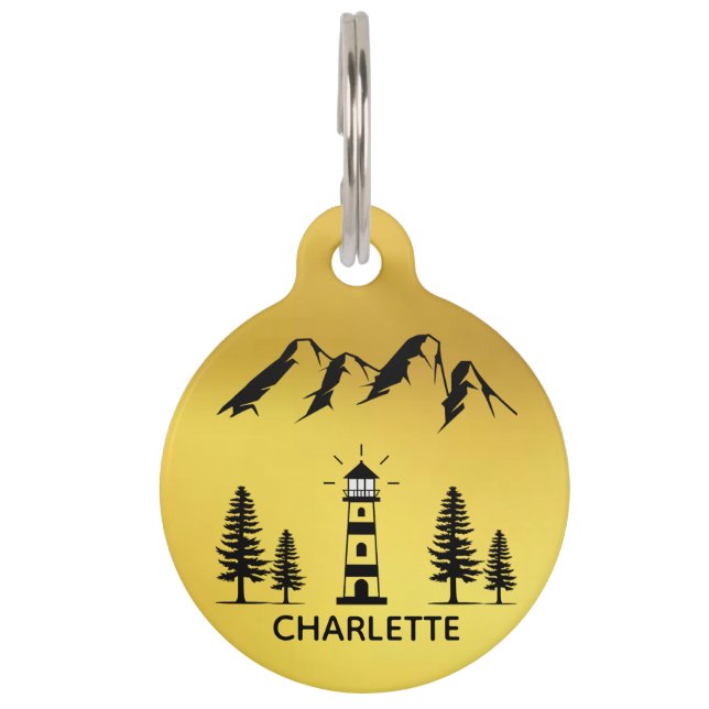 Dog Label Halsband Label Gepersonaliseerde Kat Lab Huisdierpenning (Voorkant)