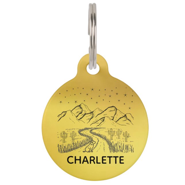 Dog Label Halsband Label Gepersonaliseerde Kat Lab Huisdierpenning (Voorkant)