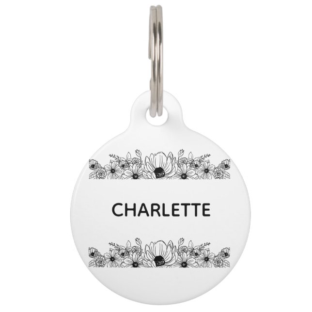 Dog Label Halsband Label Gepersonaliseerde Kat Lab Huisdierpenning (Voorkant)